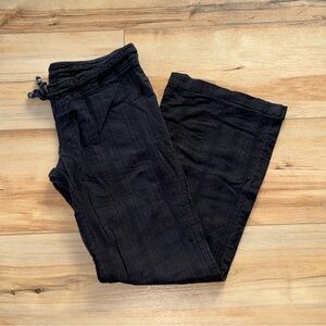 ❌SOLD❌ Billabong Drawstring Black Wide Leg Beach Pants Casual Style Medium